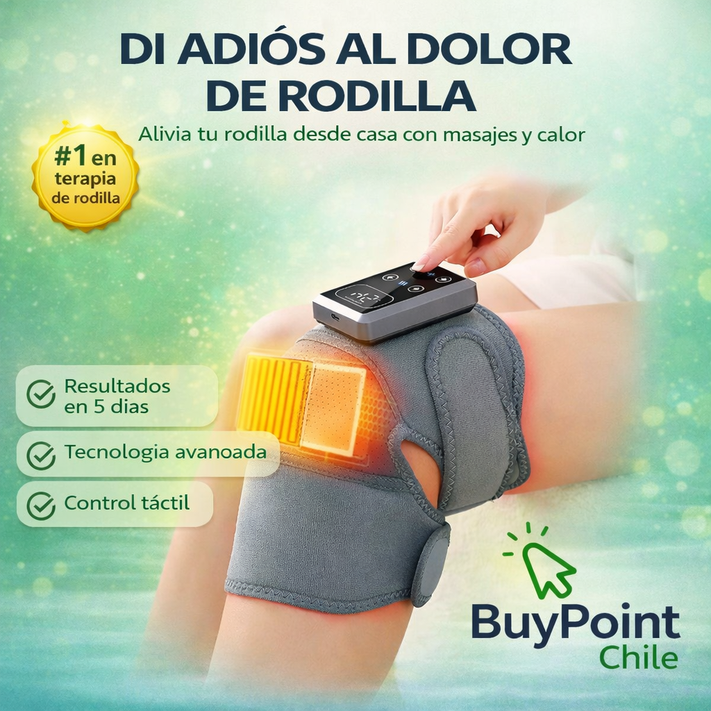 Rodillera termica con masajeador